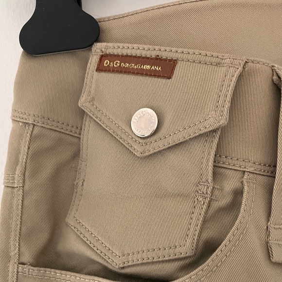 NEW D&G KHAKI BOOTCUT TROUSER - Picture 4 of 14
